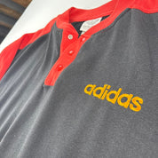 1990s Adidas Embroidered Spellout Oversized Jumper S