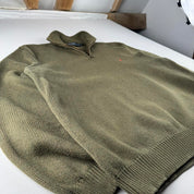 Polo Ralph Lauren Embroidered Pony Khaki Quarter Zip Fleece S