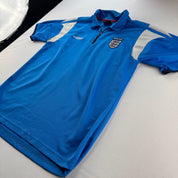 Rare 2004-06 England Umbro 1/4 Quarter Zip Training T Shirt M