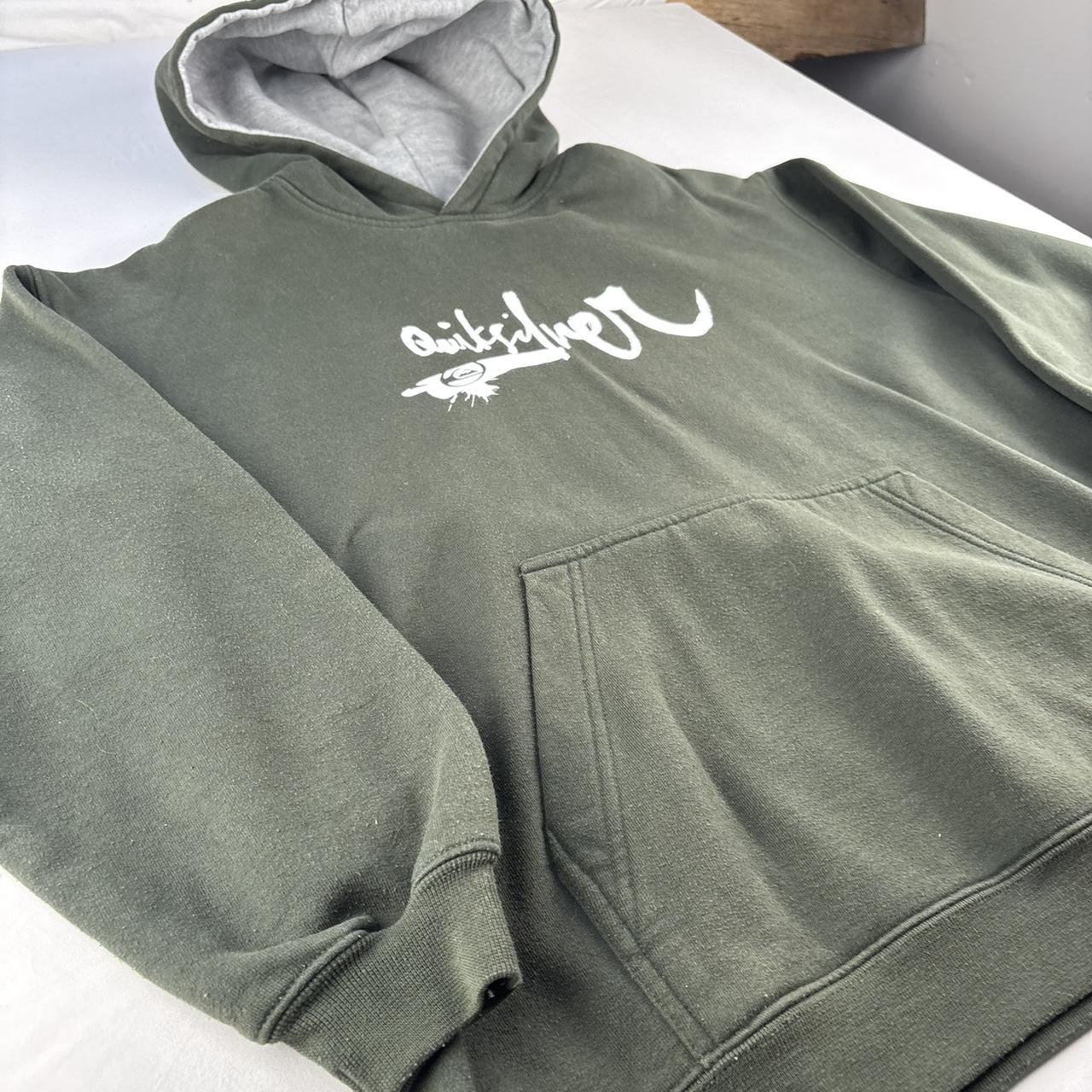1990s Quiksilver Spellout Heavyweight Hoodie L