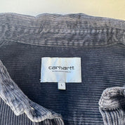 Navy Carhartt WIP Long Sleeve Madison Corduroy Button Down Shirt L