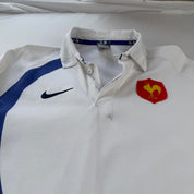 2007 Nike Embroidered France Rugby Polo Shirt S