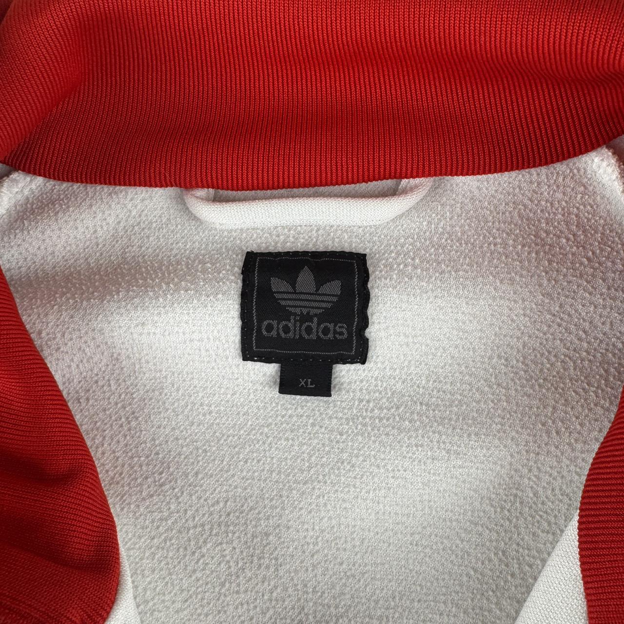 Early 2000s Adidas Embroidered Spellout Track Jacket XL