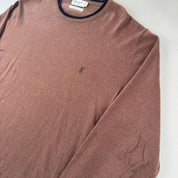 Yves Saint Laurent Crewneck Knit Sweater in Brown Size L