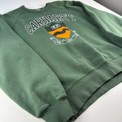 Carhartt WIP Green Spellout Oversized Crewneck M