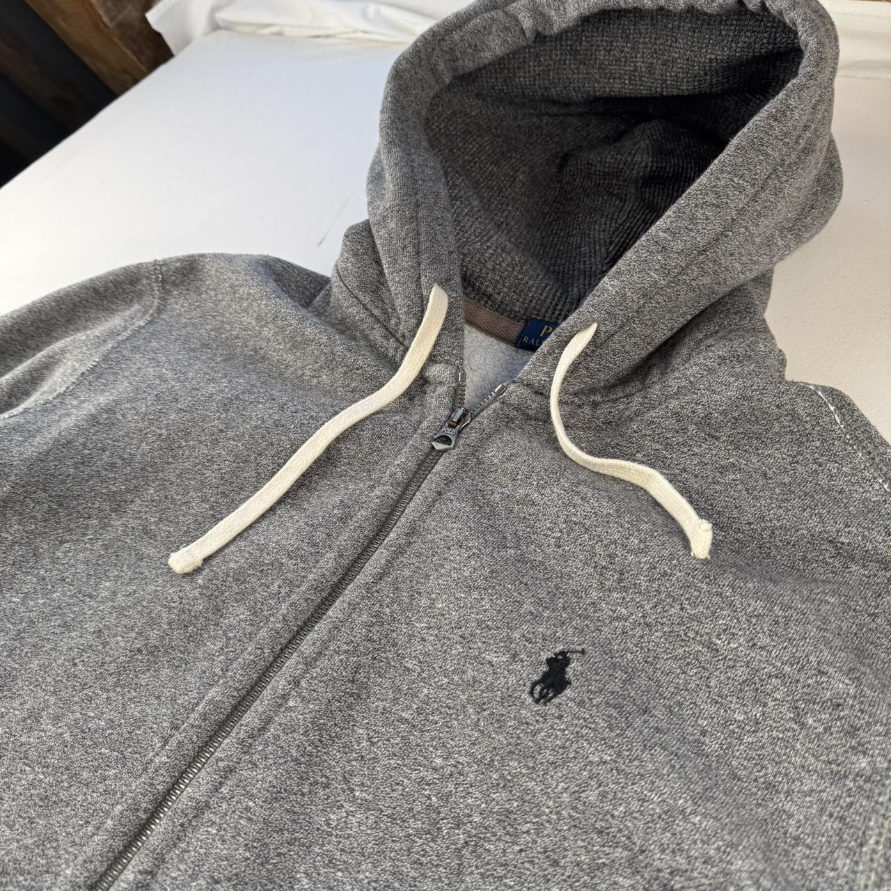 Polo Ralph Lauren Embroidered Pony Grey Full Zip Hoodie XL