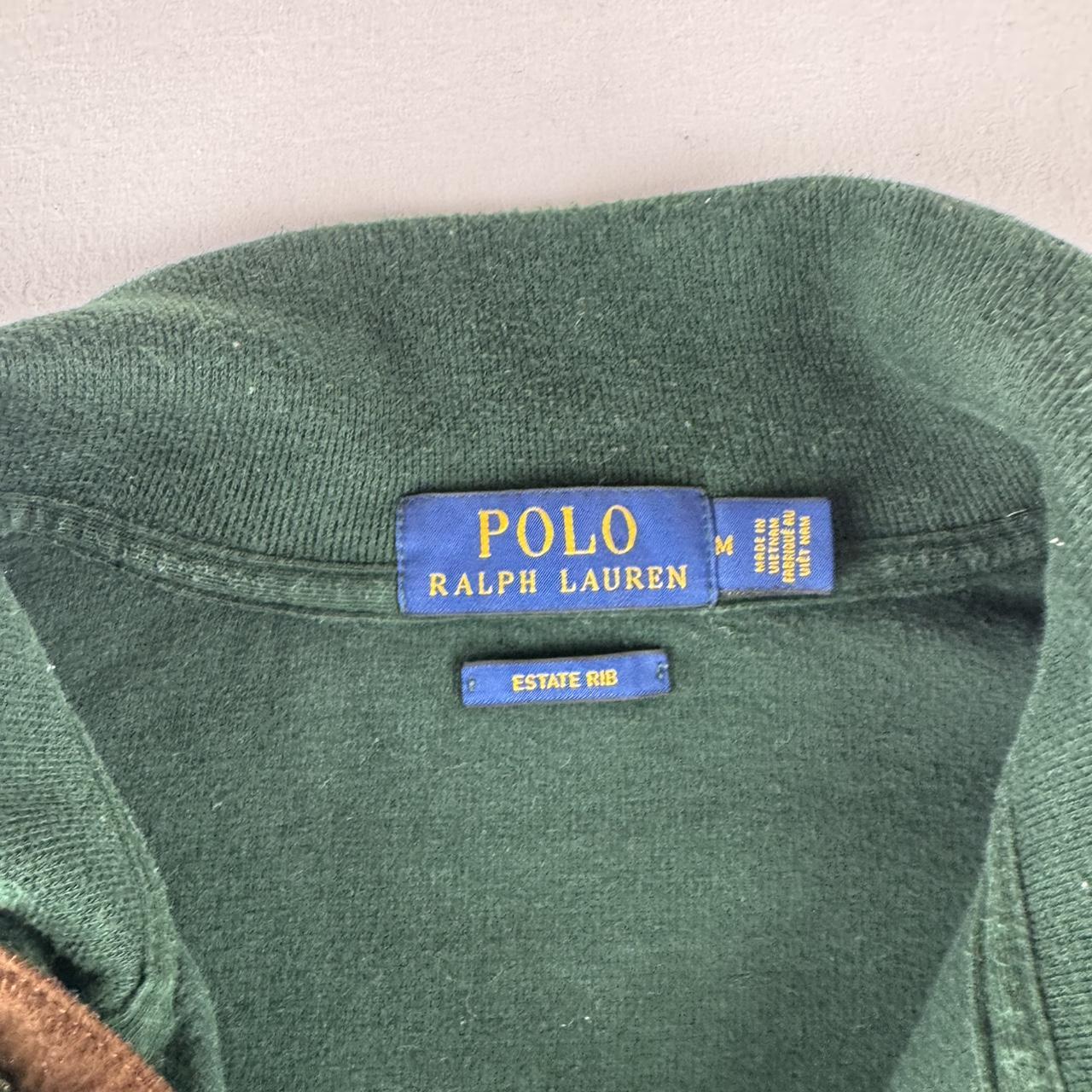 Polo Ralph Lauren Embroidered Logo Green Quarter Zip Fleece M