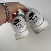 Nike Air Max 90s White Black UK8