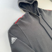 Mens AC Milan Adidas Embroidered Oversized Hoodie L