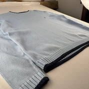 Yves Saint Laurent YSL Embroidered Ribbed Heavyweight Knitted Jumper L