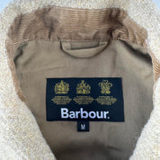 Modern Barbour Tartan Embroidered Spellout Kenn Wool Jacket M