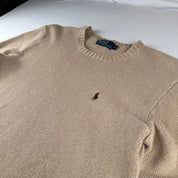 Unisex Polo Ralph Lauren Embroidered Pony Knitted Crewneck Small