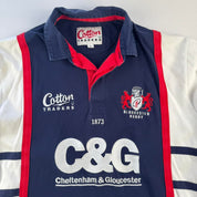 Vintage 1990s Cotton Traders Alternative Gloucester Rugby Polo L