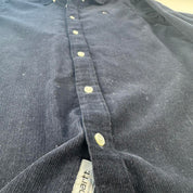 Navy Carhartt WIP Long Sleeve Madison Corduroy Button Down Shirt S