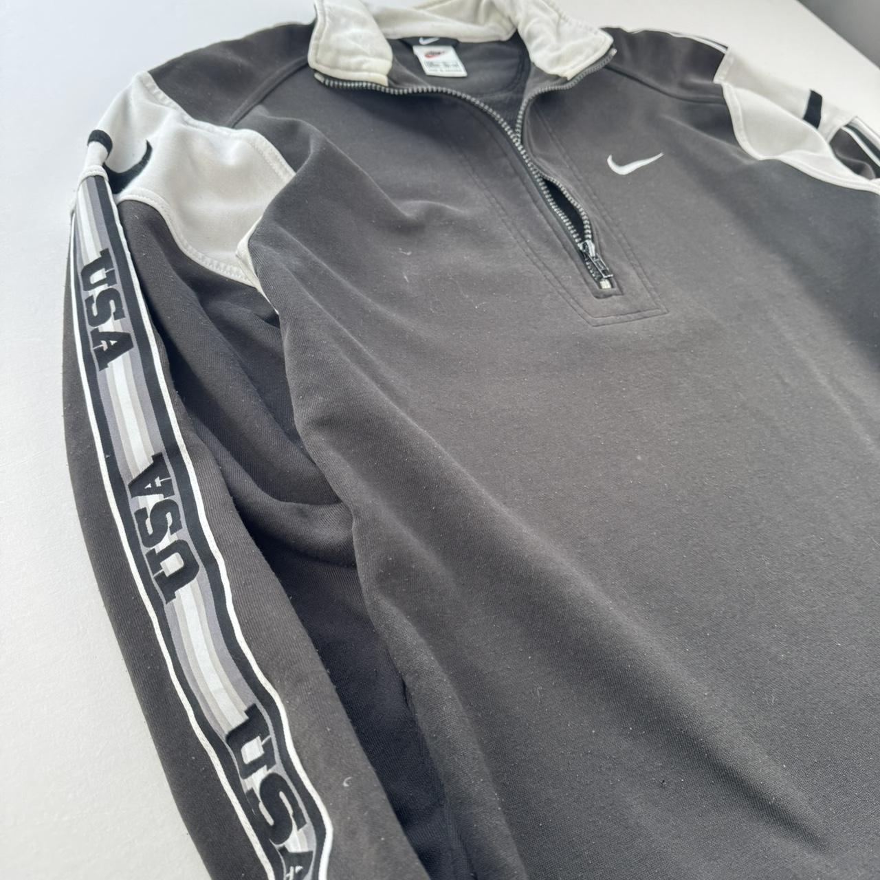 Womens 1990s Nike Embroidered Quarter Zip Fleece XL