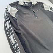 Womens 1990s Nike Embroidered Quarter Zip Fleece XL