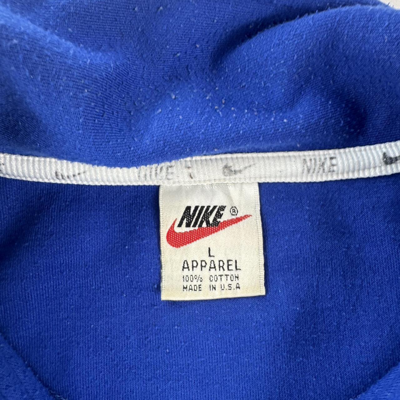1990s Made in USA Embroidered Swoosh Quarter Zip L