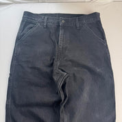 Carhartt WIP Heavyweight Black Single Knee Denim Baggy Jeans 32W 32L