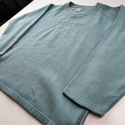 1990s Nike Embroidered Spellout V-Neck Jumper S