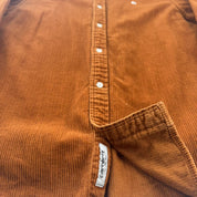 Carhartt WIP Brown Corduroy Button Down Shirt L