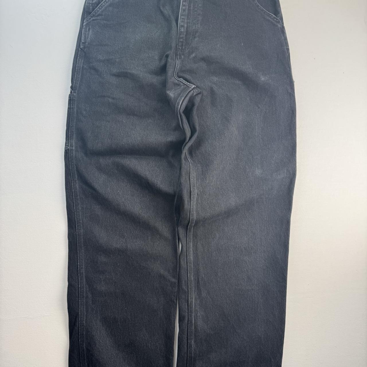 Carhartt WIP Heavyweight Black Single Knee Denim Baggy Jeans 32W 32L