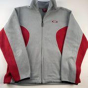 Rare 2000s Oakley Red Tag Full Zip Fleece M