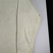 Napapijri Cream Oversized Spellout Knitted Jumper XL