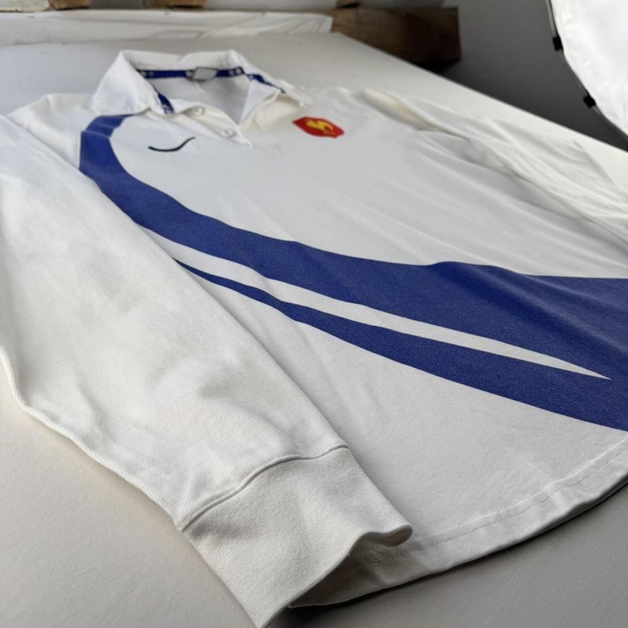 2007 Nike France Rugby Long Sleeve Rugby Polo L