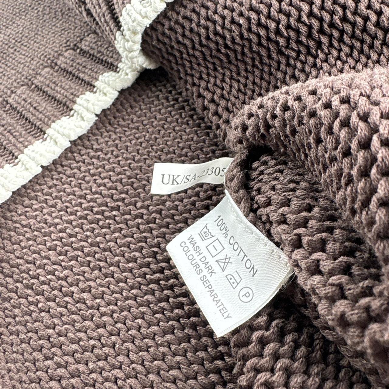 Yves Saint Laurent Rare Brown Ribbed Knitted Jumper XL