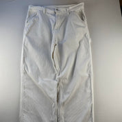 Carhartt WIP Corduroy Single Knee White Trousers 32W 32L
