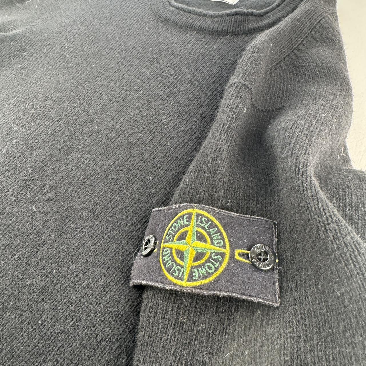 Modern Authentic Stone Island Woolen Knitted Jumper L