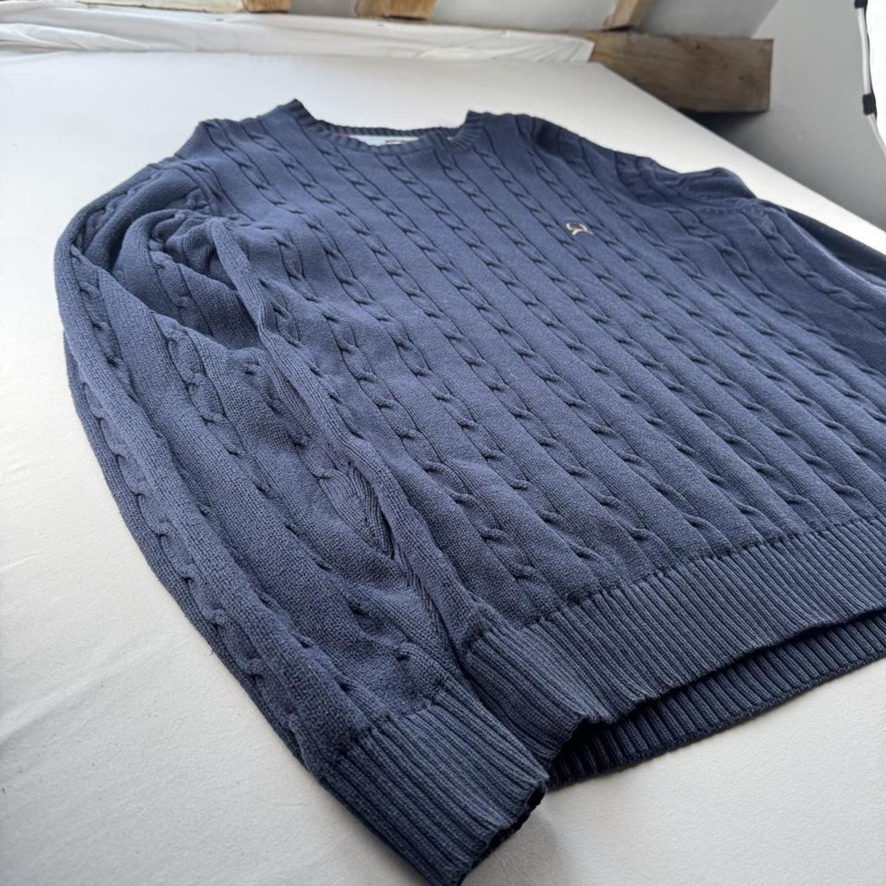 2000s Tommy Hilfiger Embroidered Thick Cable Knit L