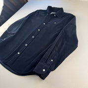 Navy Carhartt WIP Long Sleeve Madison Corduroy Button Down Shirt S