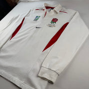 2003 Nike Centre Logo England Rugby World Cup Champions Polo Shirt L