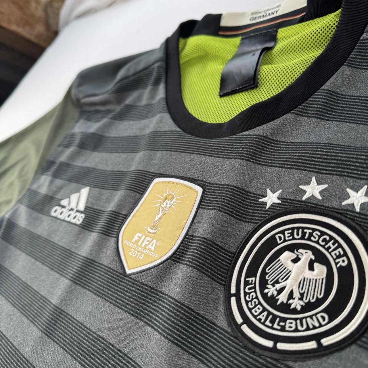 Germany Adidas 2016-17 Away Striped Playing Shirt XL