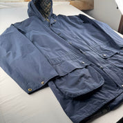 Modern Barbour Navy Durham Stowaway Jacket L
