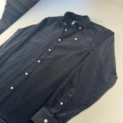 Black Carhartt WIP Long Sleeve Madison Corduroy Button Down Shirt M