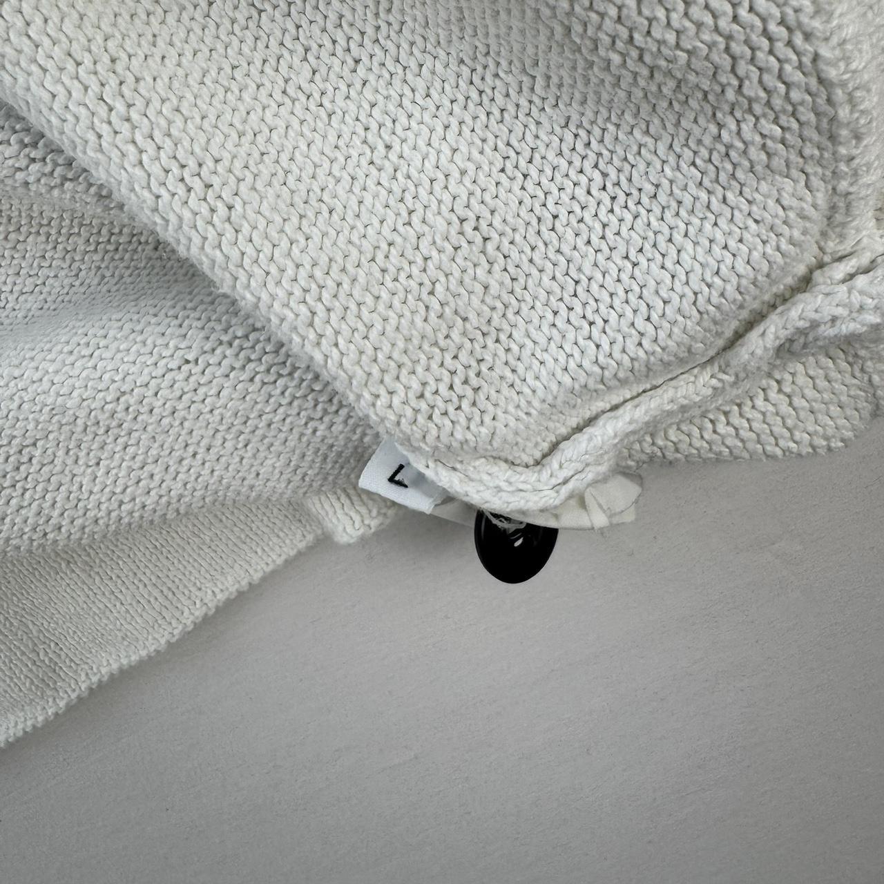 Early 2000s White Stone Island Knitted Jumper L