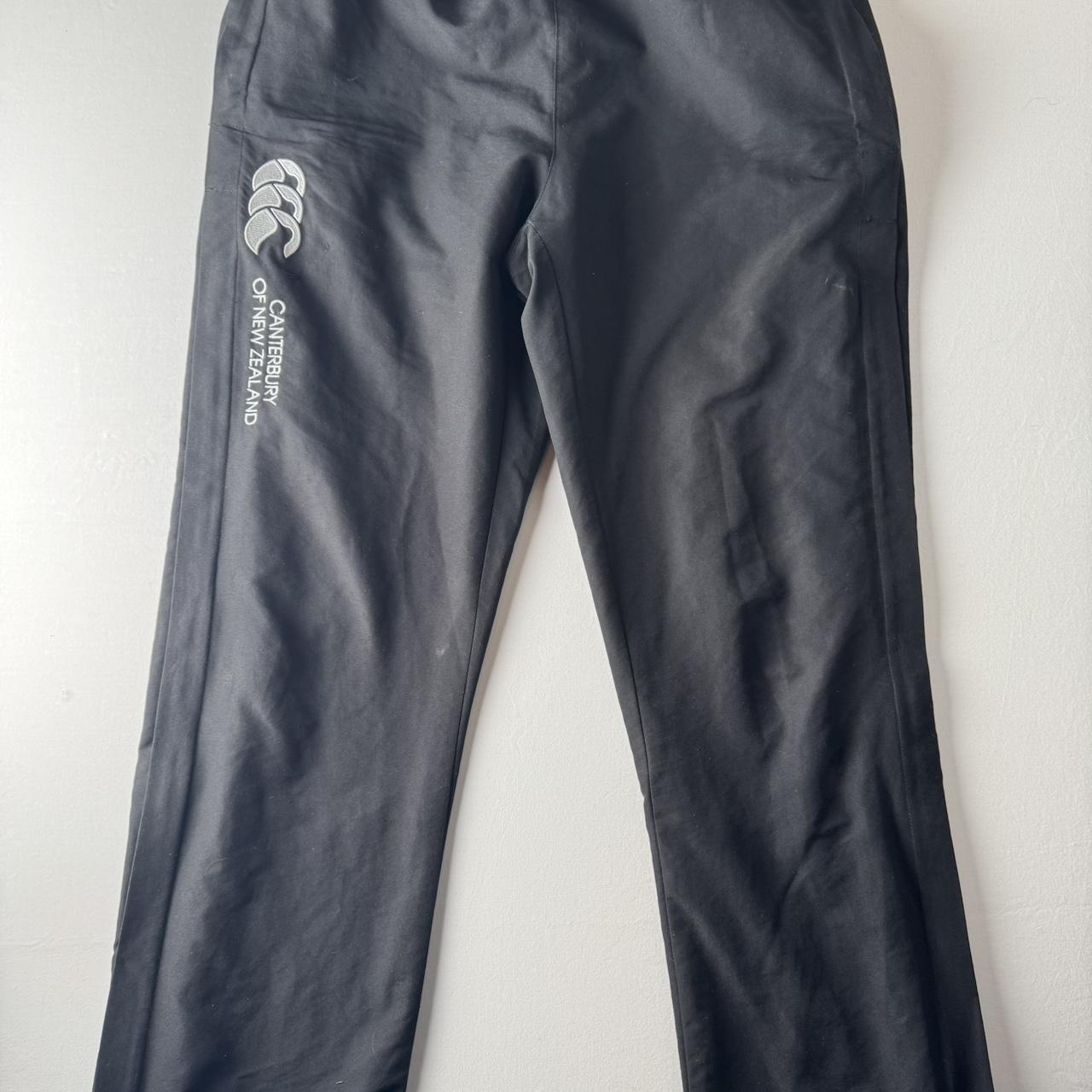 Black and Grey Canterbury Uncuffed Joggers