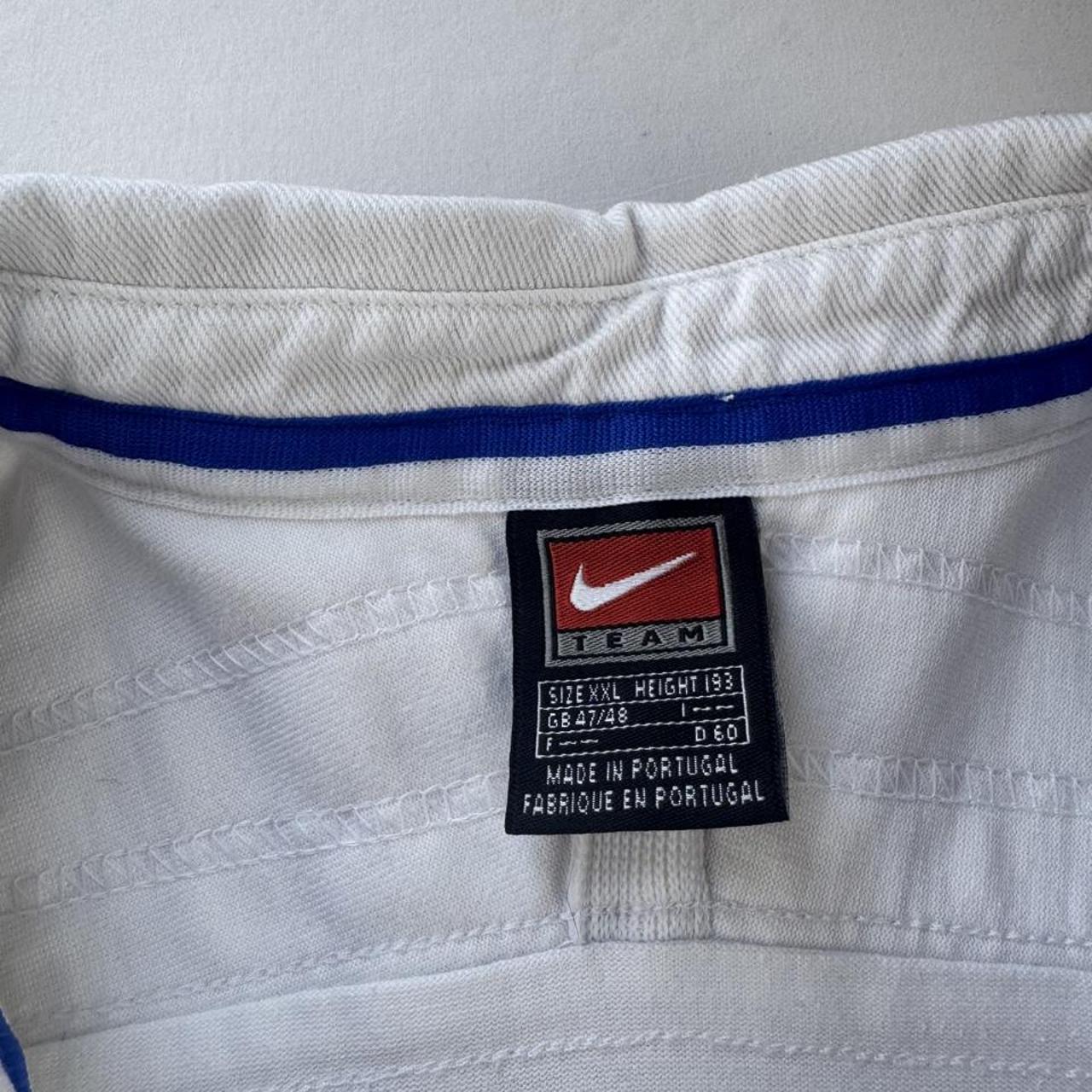 1990s Nike France Rugby Long Sleeve Rugby Polo Shirt XXL