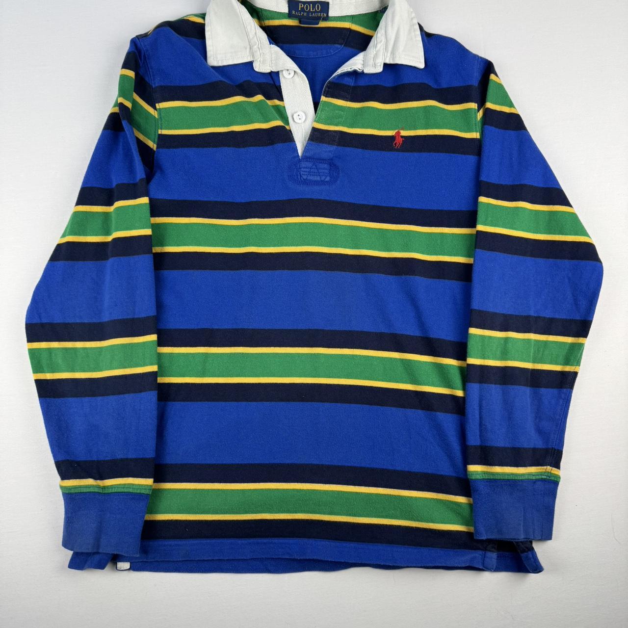 Polo Ralph Lauren Embroidered Striped Rugby Polo XS