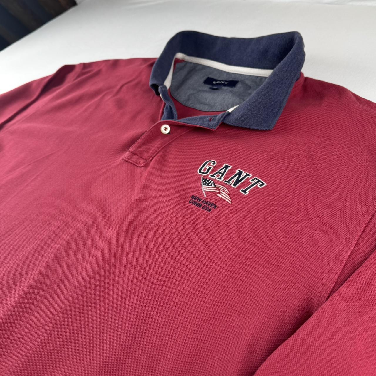 Gant USA Early 2000s Rugby Polo Shirt XXL