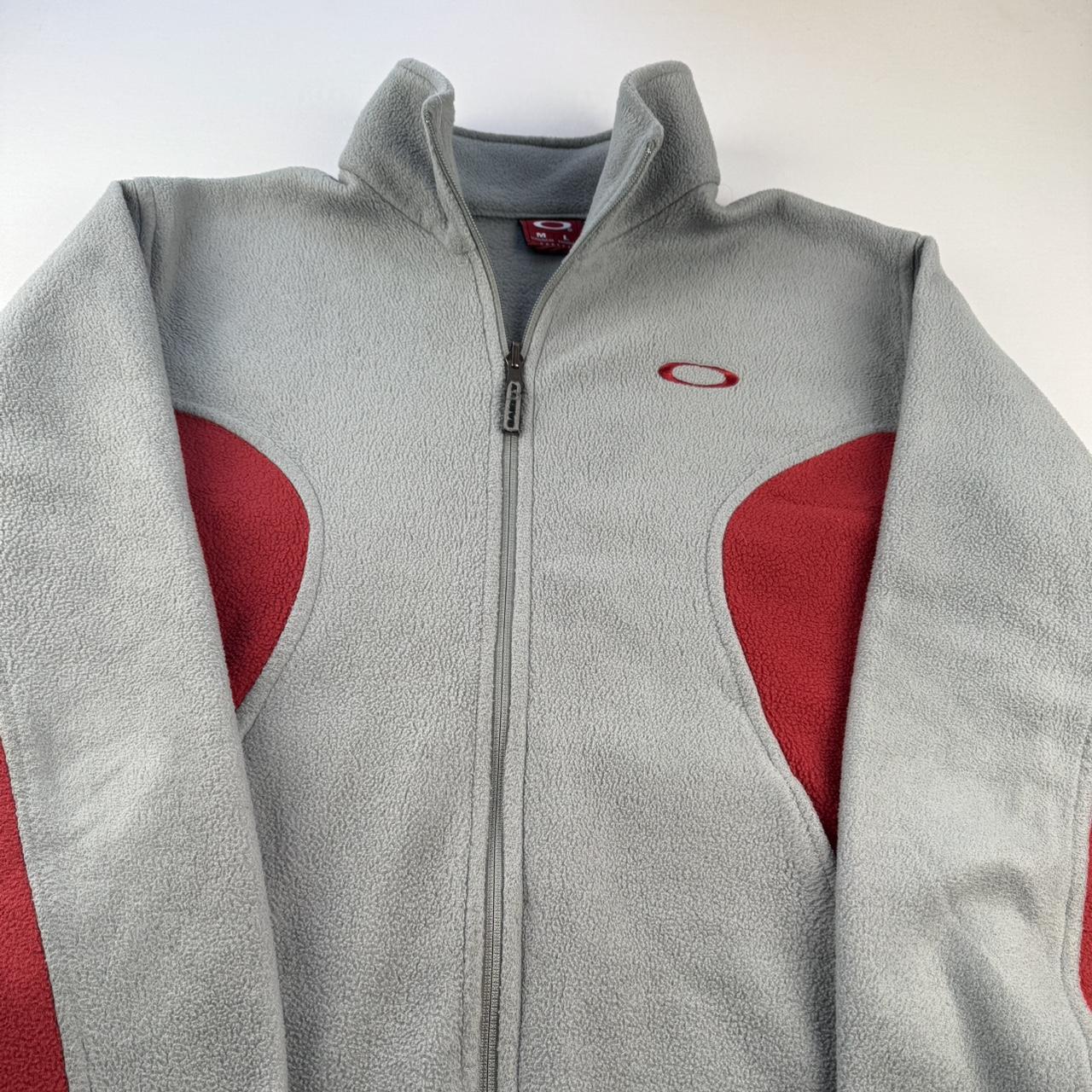Rare 2000s Oakley Red Tag Full Zip Fleece M