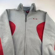Rare 2000s Oakley Red Tag Full Zip Fleece M