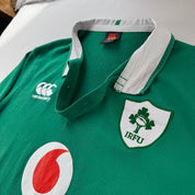 Canterbury Ireland Rugby Long Sleeve Rugby Polo Shirt L