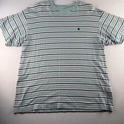 Carhartt WIP Turquoise Striped T-Shirt L
