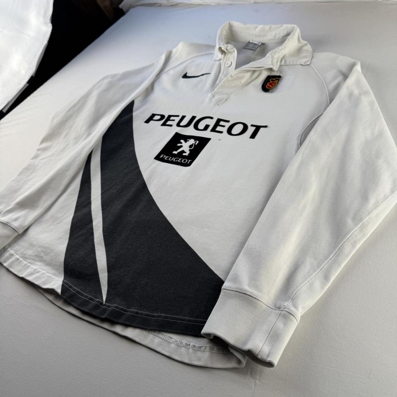 Late 2000s Nike Stade Toulousain Long Sleeve Rugby Polo S