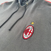 Mens AC Milan Adidas Embroidered Oversized Hoodie L