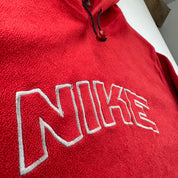 2000s Nike Embroidered Spellout Centre Swoosh Fleece Hoodie L
