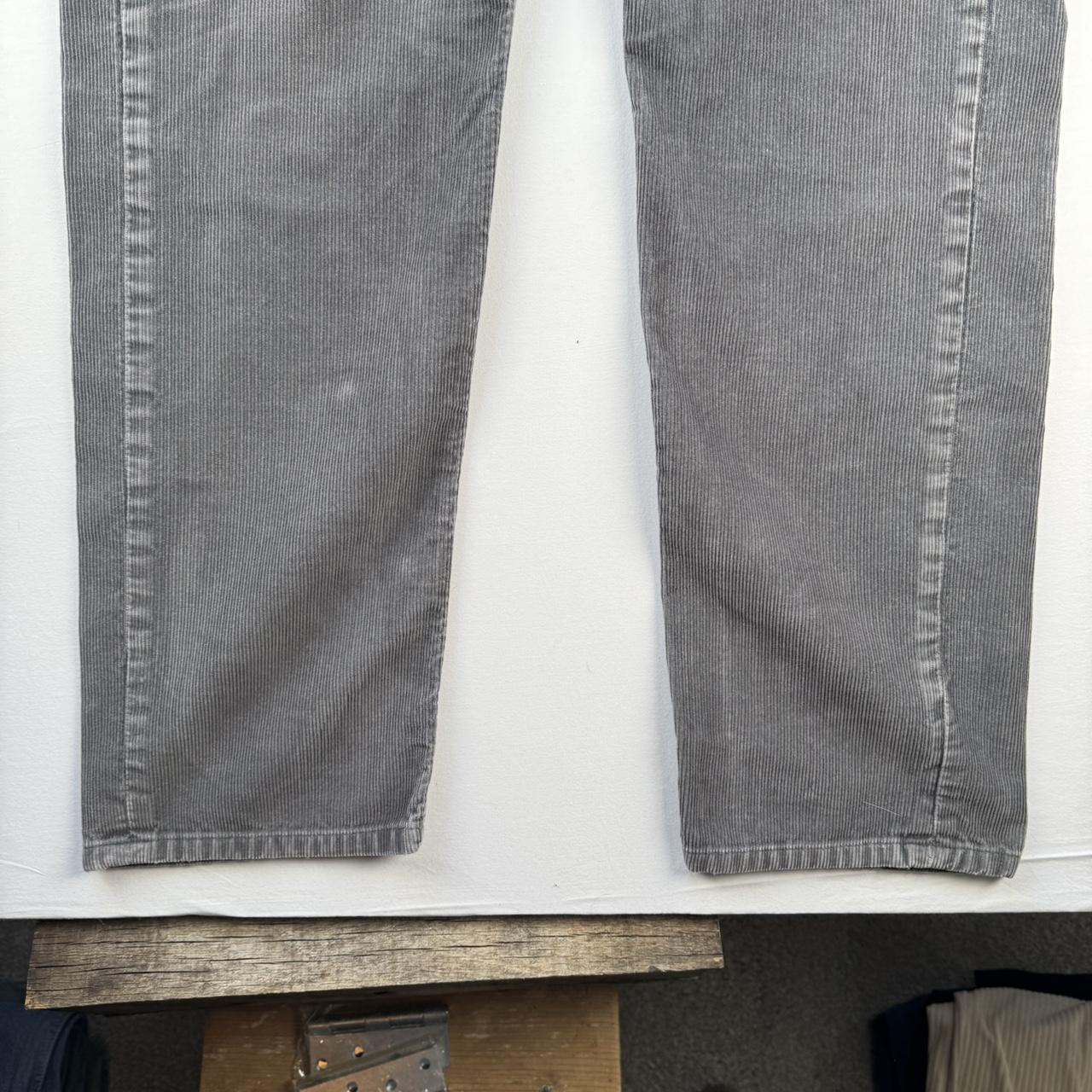 Grey Patagonia Corduroy Straight Leg Trousers 36W 32L